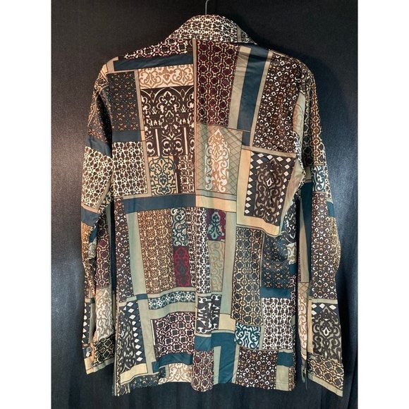 Vintage 1970’s disco shirt. Kennington M geometric. Box E - Picture 3 of 5